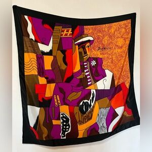 Picasso Abstract Large Silk Scarf